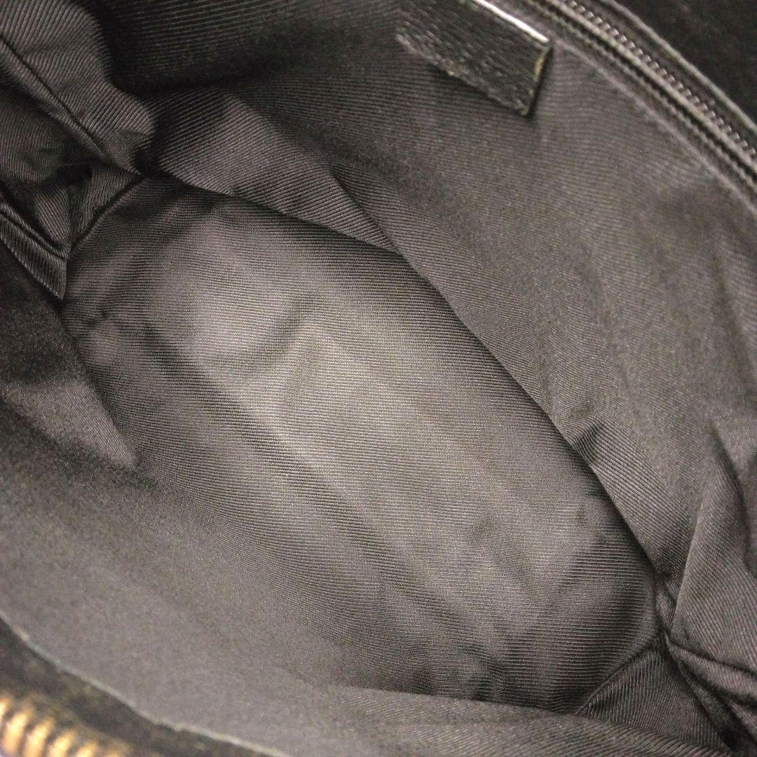 GUCCI グッチ　ショルダーバッグ　GGキャンバス　レザー　204991