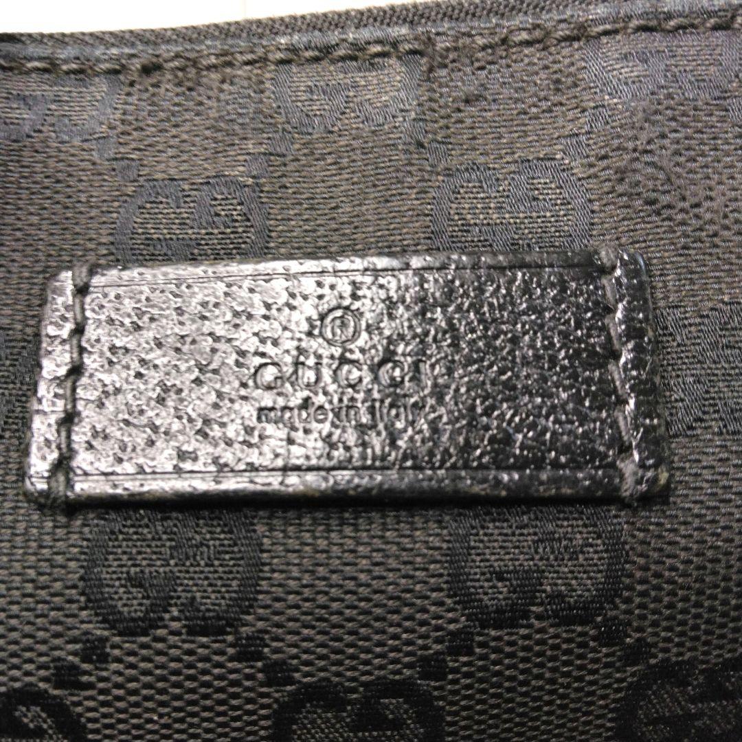 GUCCI グッチ　ショルダーバッグ　GGキャンバス　レザー　204991