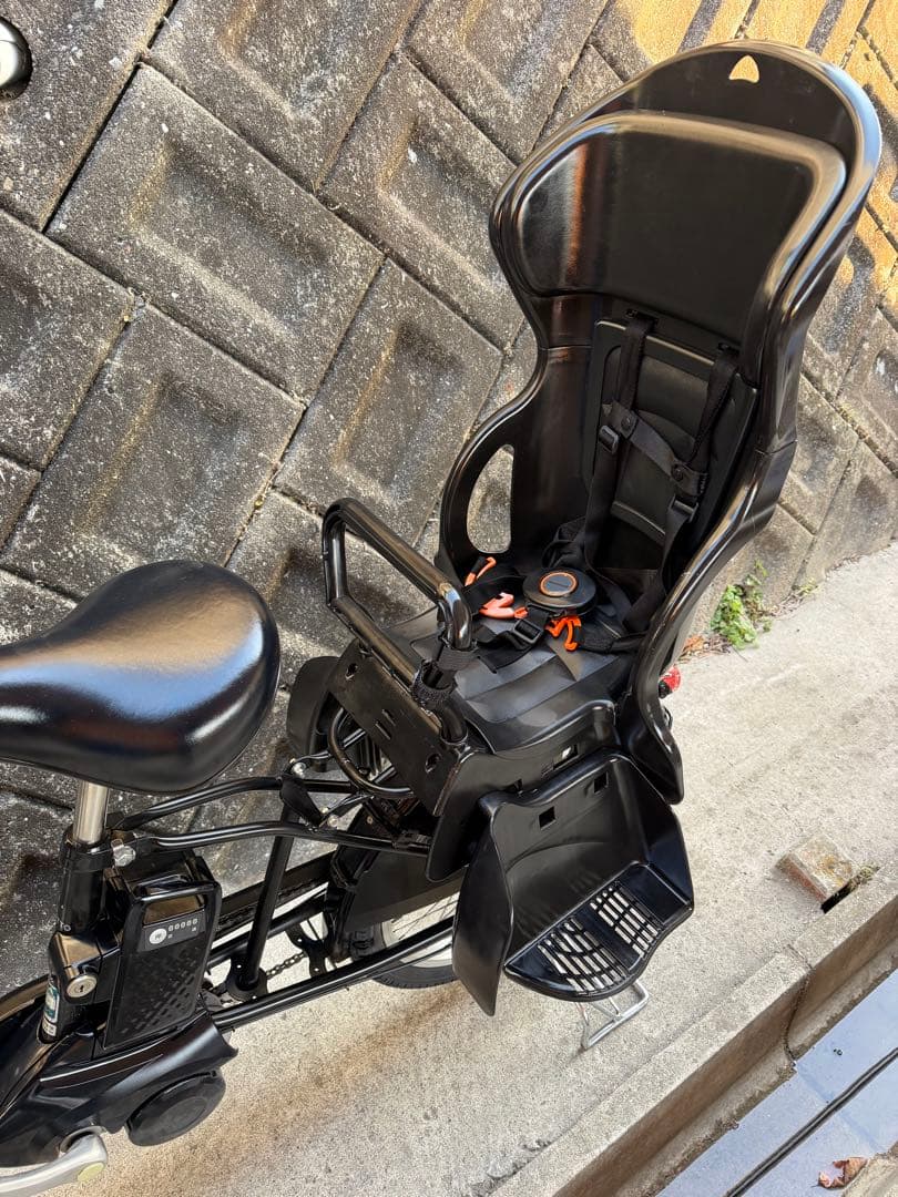 パナソニックミニDX チャイルドシート2台付き電動自転車 黒