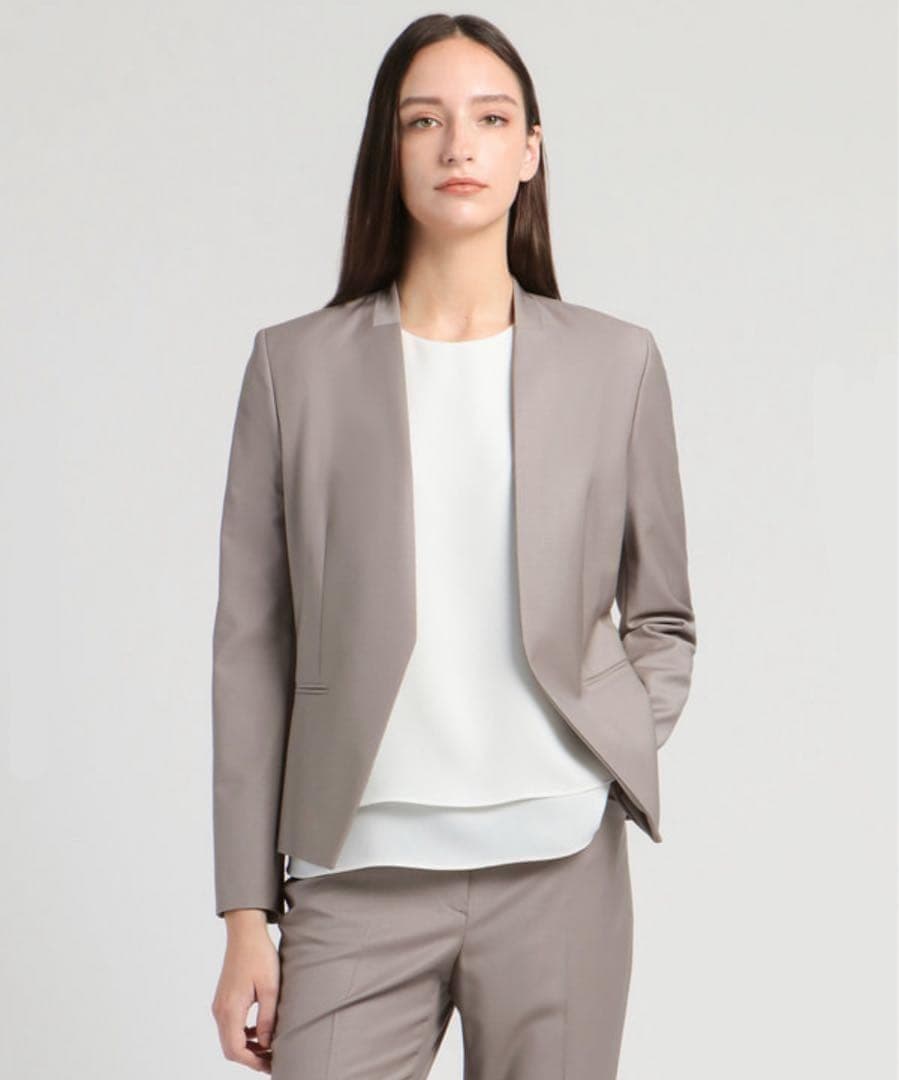 theory luxe Donna 3 ノーカラー ジャケット 新品 40