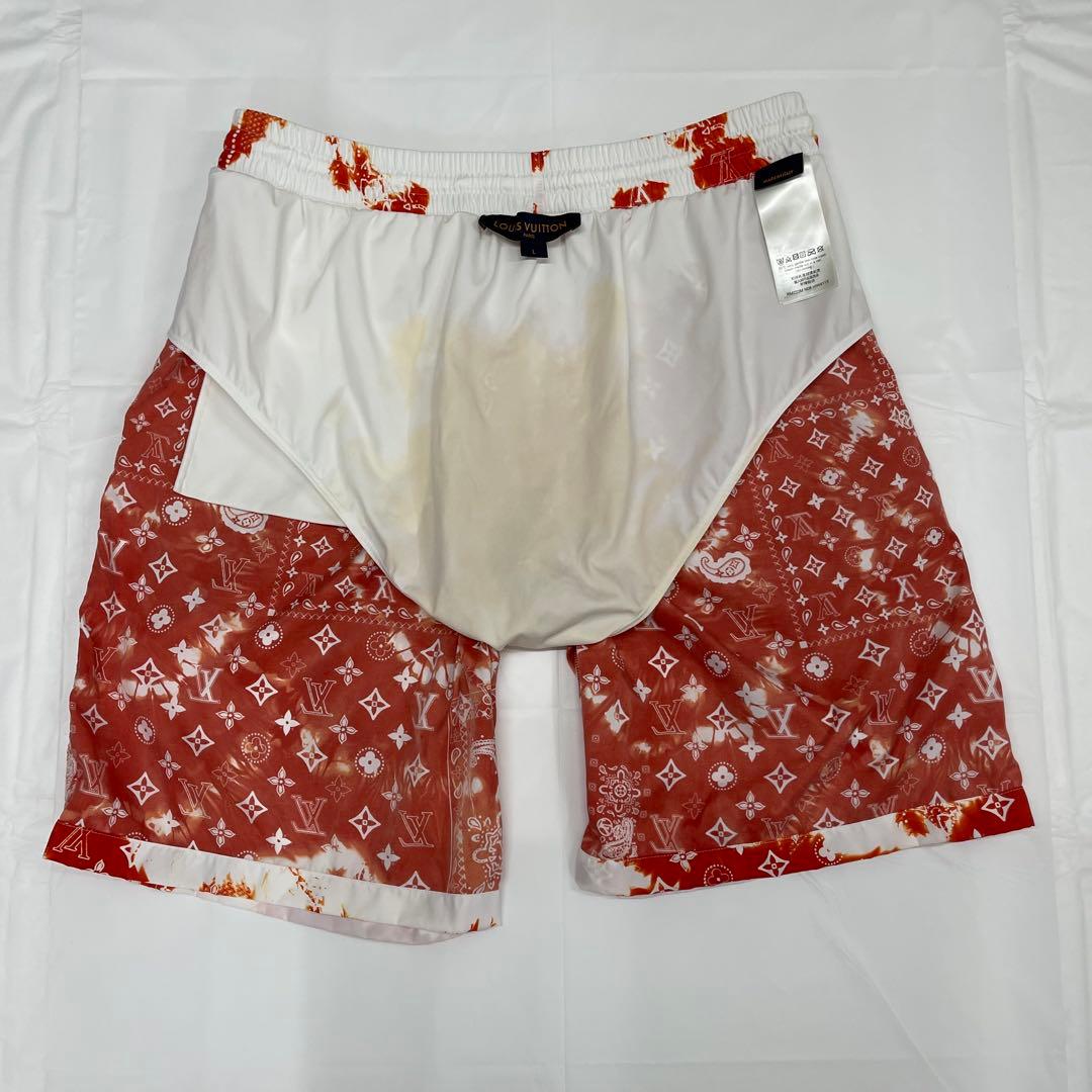ルイヴィトン 22AW バンダナボードハーフパンツ 水着 L 水陸両用