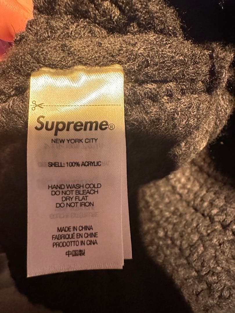 supreme ビーニー　ブラック