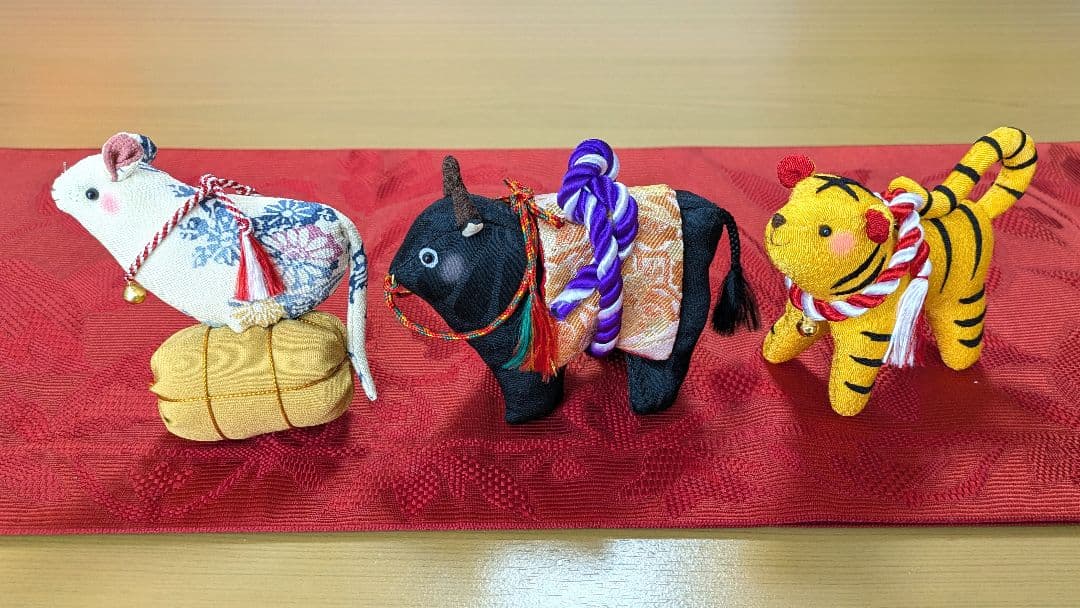 【 十二支の吊るし飾り 】ちりめん細工 干支