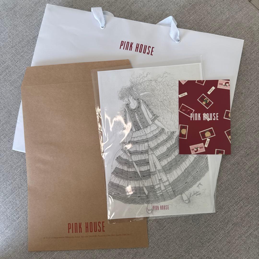 ピンクハウス 阪神限定 ワンピース アイボリー マルチ　PINK HOUSE