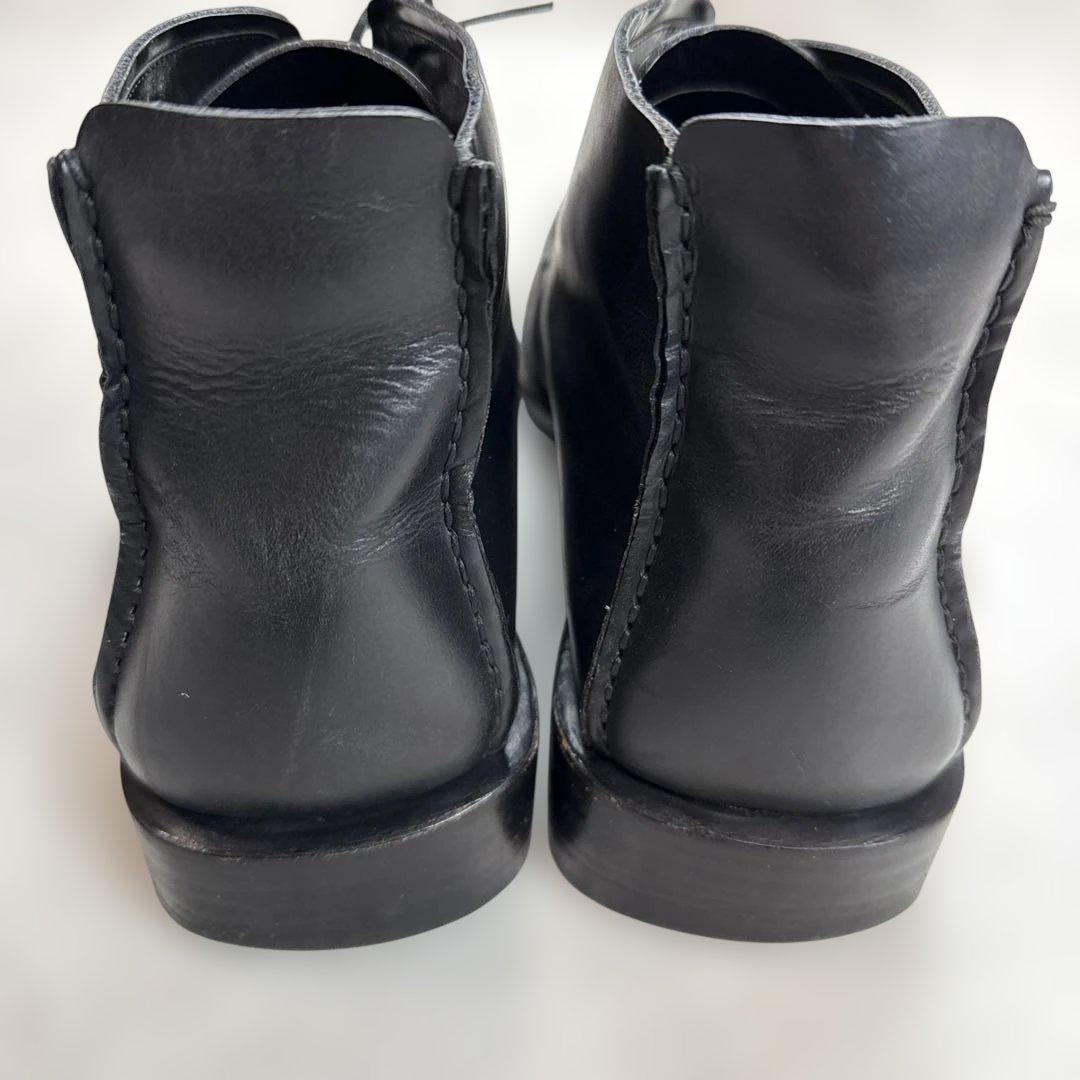 グッチGUCCI レザーブーツ　ブラック　イタリア製　サイズ44