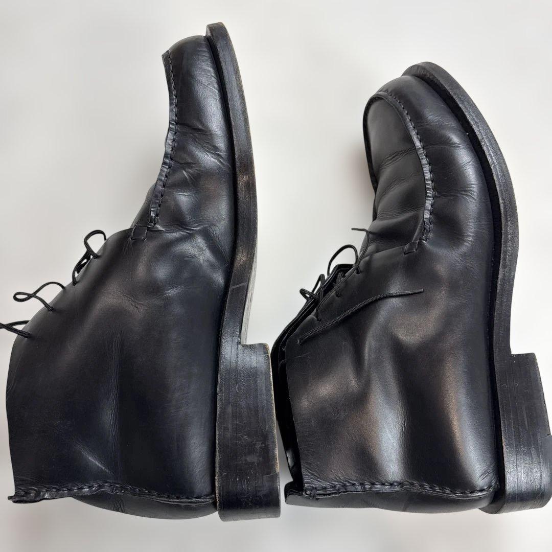 グッチGUCCI レザーブーツ　ブラック　イタリア製　サイズ44