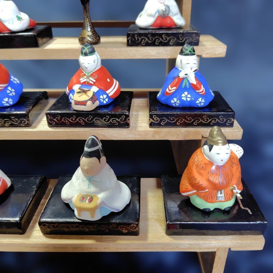 【古い】ミニチュア雛人形セット( 土人形)