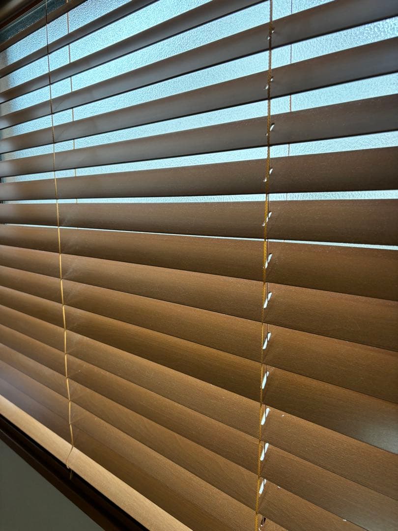 タチカワ ウッドブラインド 1895×900 ライトブラウン オシャレ