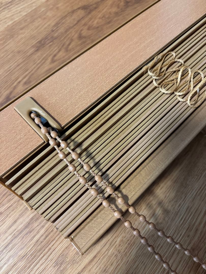 タチカワ ウッドブラインド 1895×900 ライトブラウン オシャレ