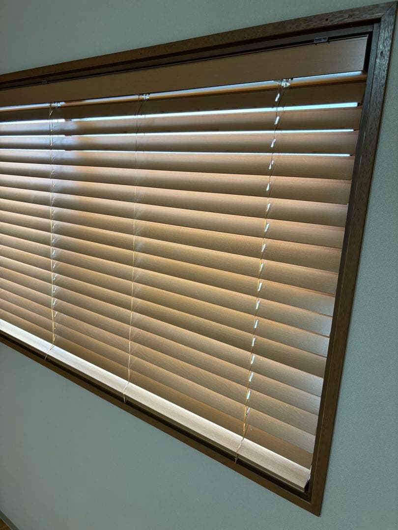 タチカワ ウッドブラインド 1895×900 ライトブラウン オシャレ