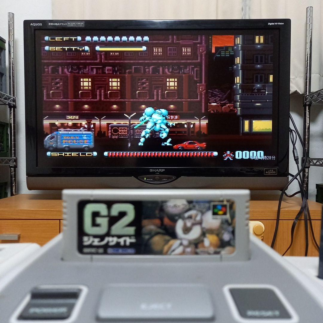 国内正規品　起動確認済み　スーパーファミコン　ジェノサイド　G2