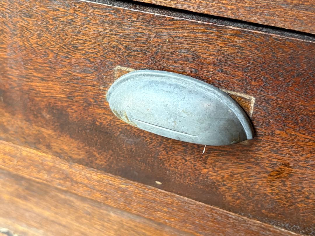 木製ガラス扉キャビネット　本箱　本棚　レトロ