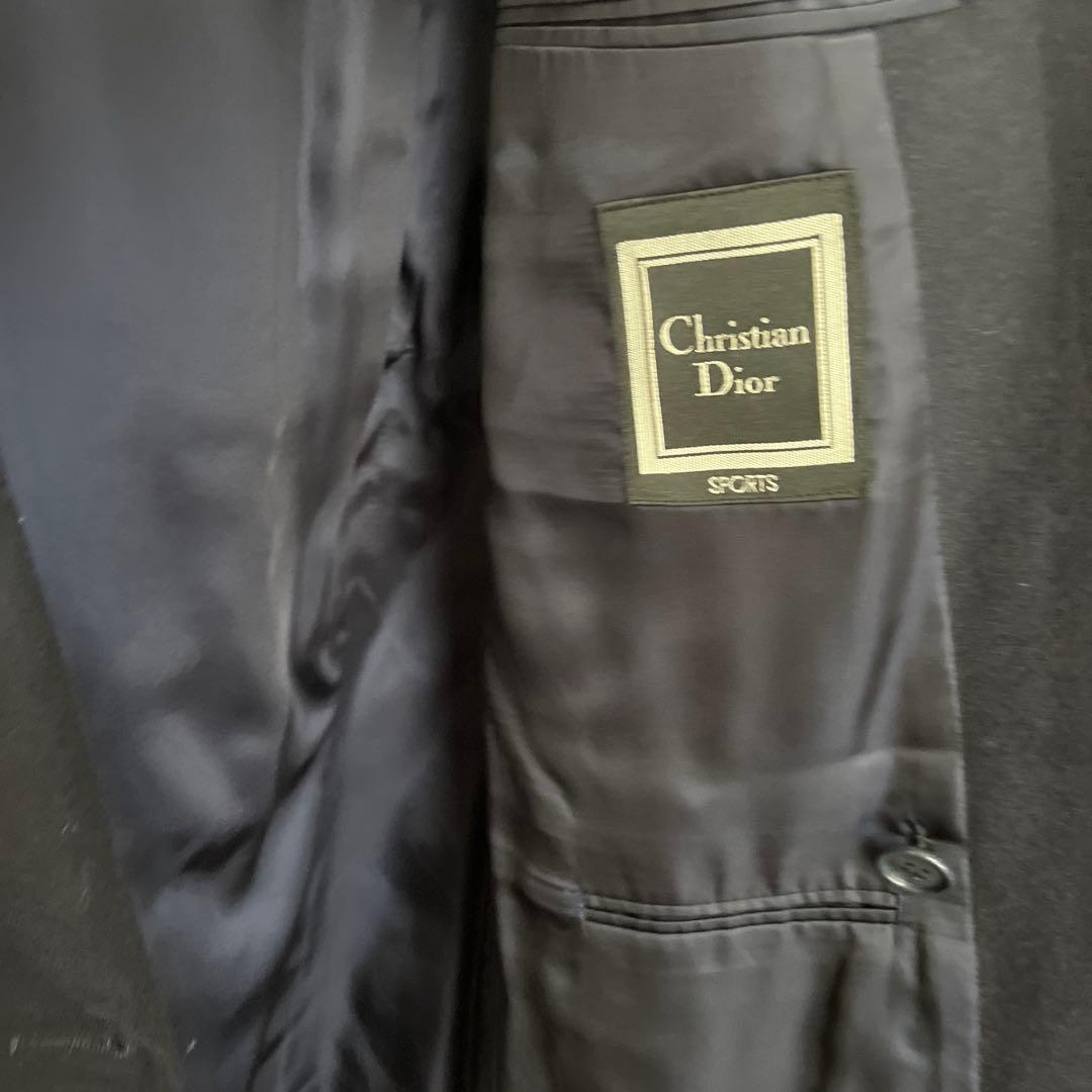 ChristianDior/クリスチャンディオール◆金ボタン/紺ブレ ジャケット