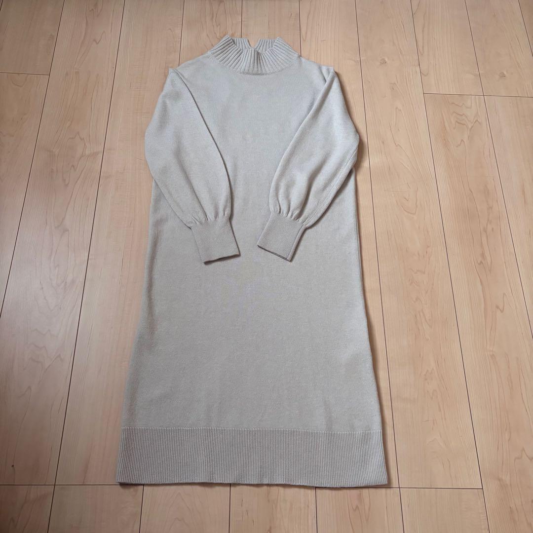 完売　23区 S ウールカシミヤブレンド ハイネックワンピース　¥28,600