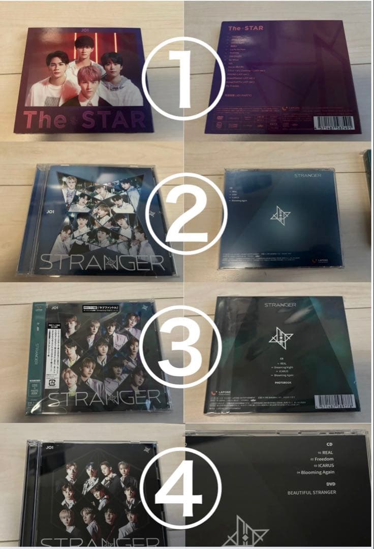 JO1 CD/DVD 特典映像付きもあり