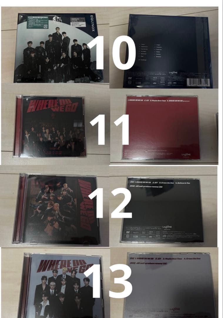 JO1 CD/DVD 特典映像付きもあり