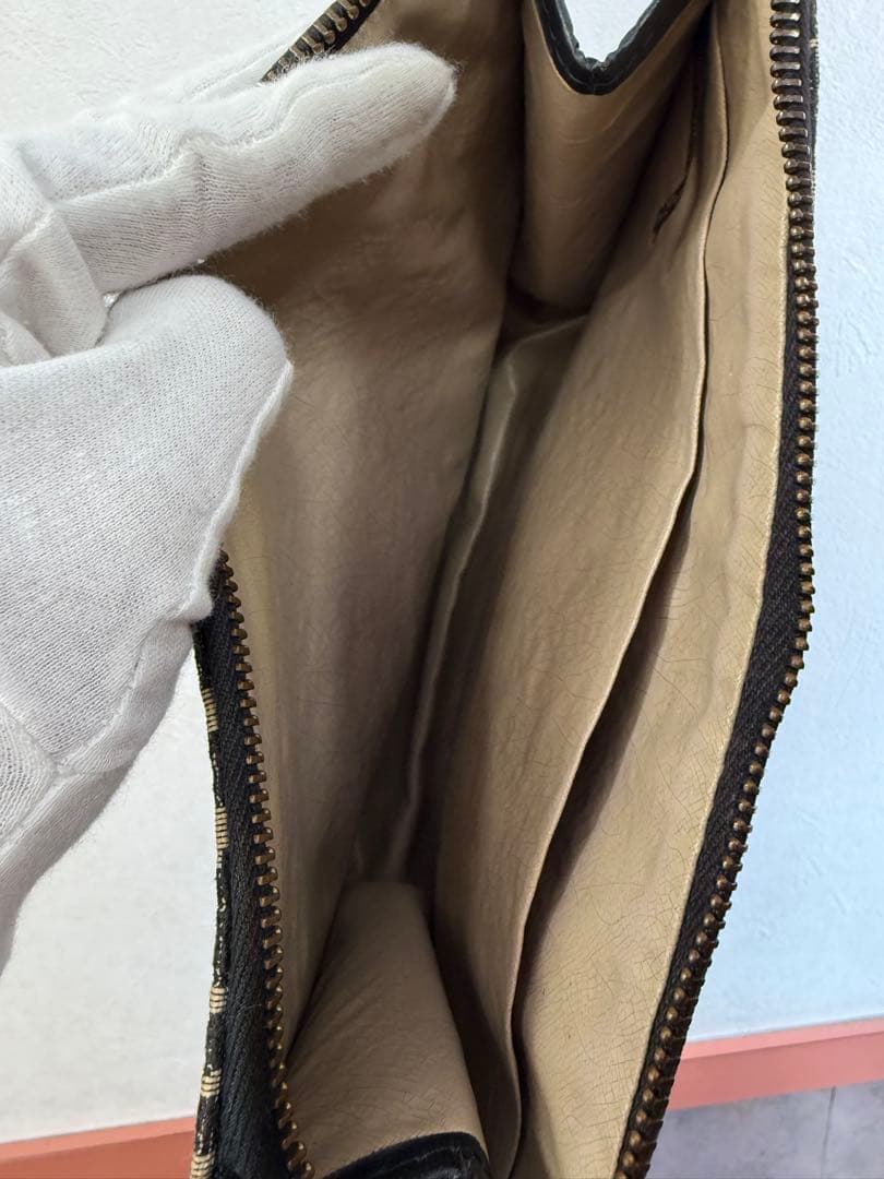 Dior クラッチバッグ ベージュ/ブラック ヴィンテージ