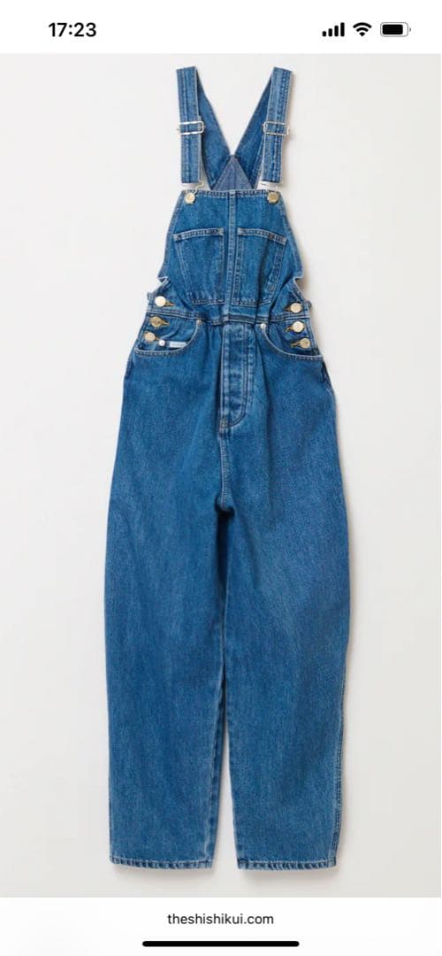 THE SHISHIKUI デニムサロペット　ザシシクイ