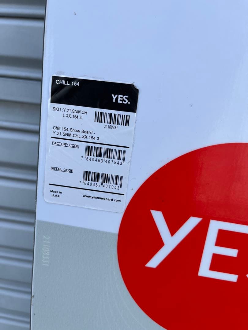 YES イエス CHILL チル 154 ソールブラック　ジャパンLtd
