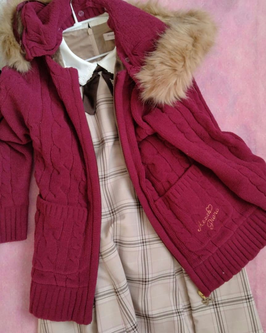 新品　未使用　メゾピアノジュニア　アウター　ワンピース　140