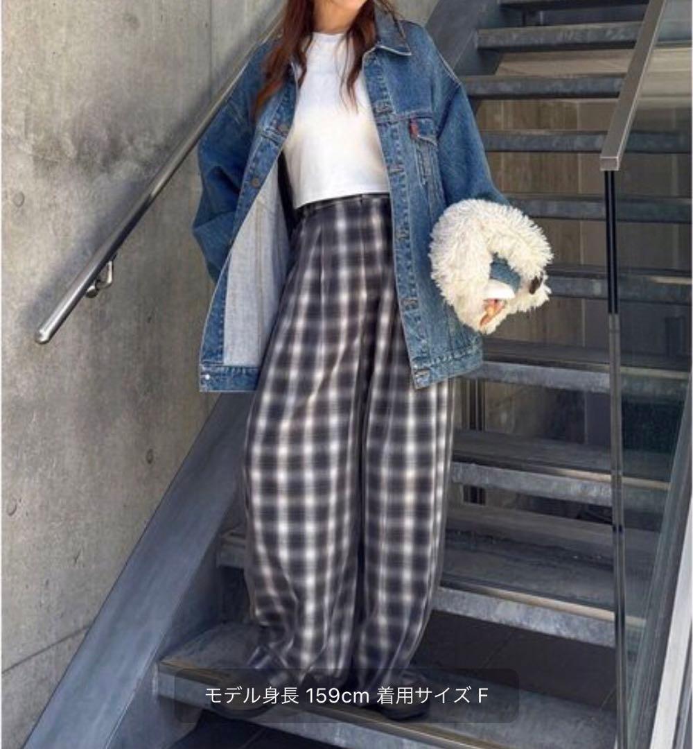 ungrid 大人気ネット完売品 チュールドッキングタックパンツ　25A/W