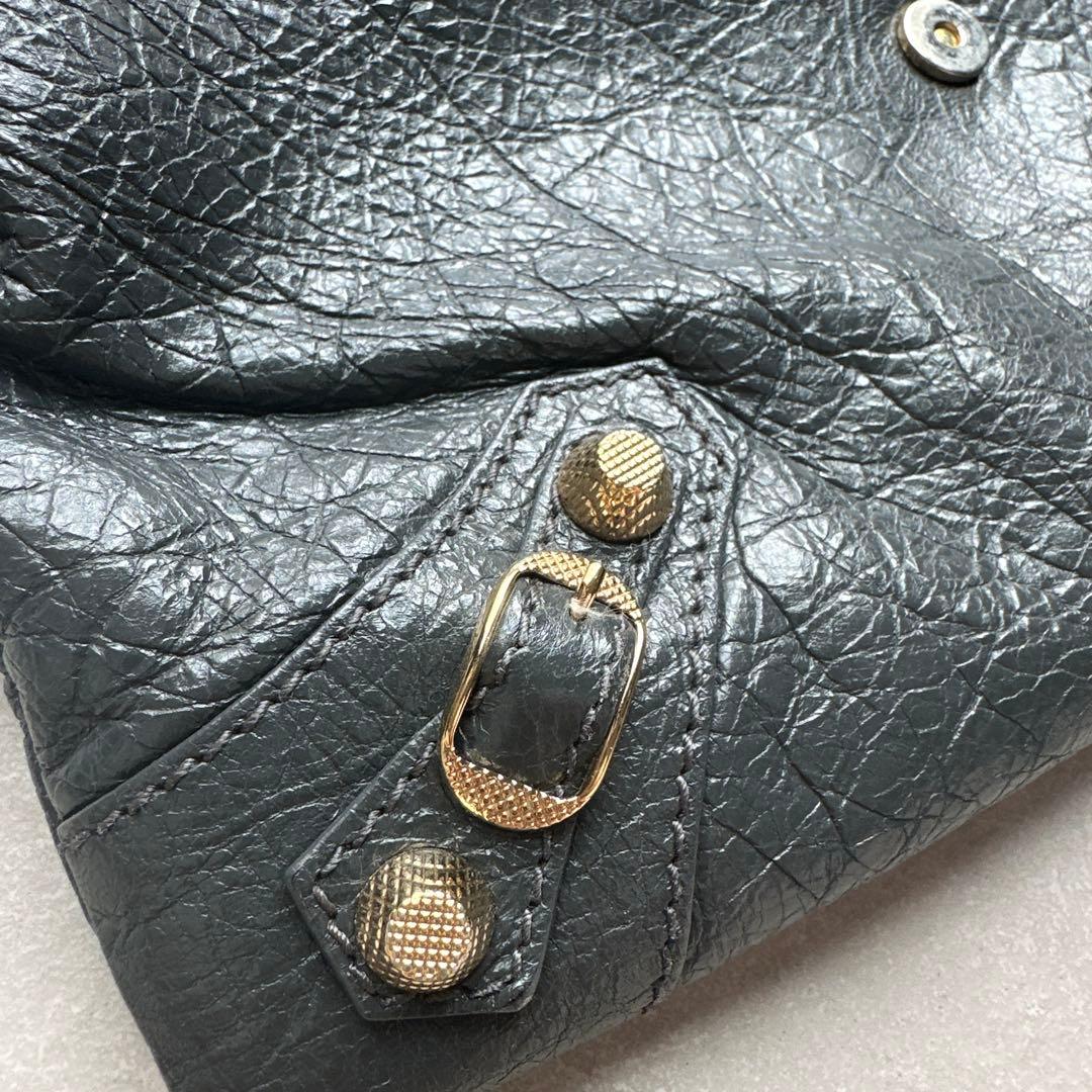 BALENCIAGA 2way クラッチバッグ　グレー