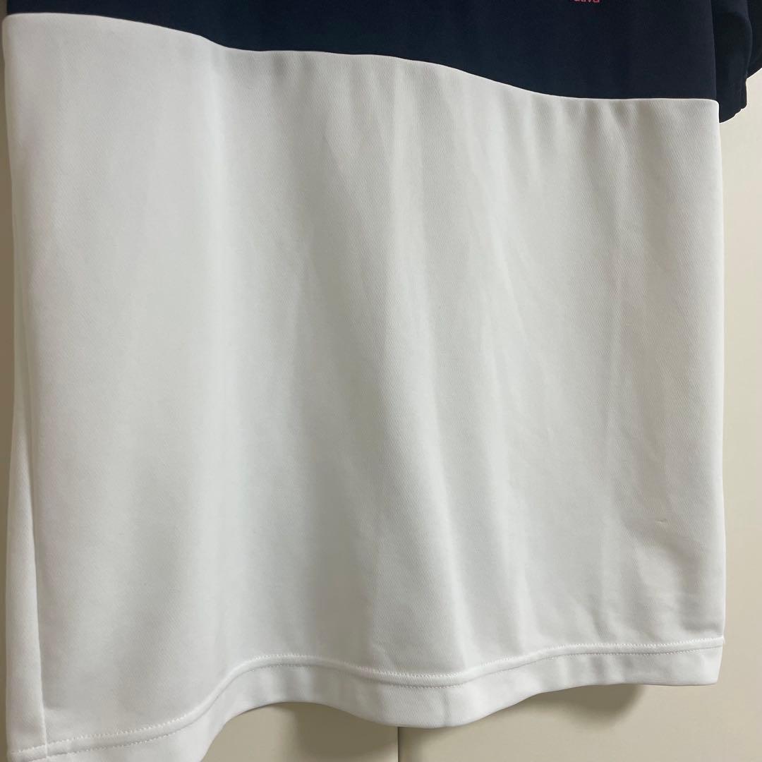 muta ゴルフ　ゴルフ　ポロシャツ　ネイビー　ホワイト　ムータ　メンズ　M