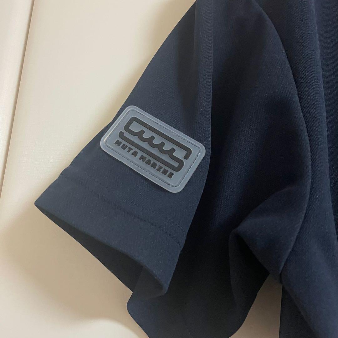 muta ゴルフ　ゴルフ　ポロシャツ　ネイビー　ホワイト　ムータ　メンズ　M