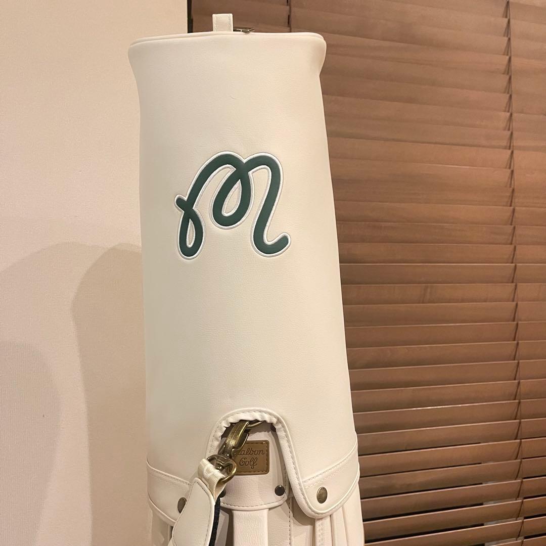 【即発送】MALBON マルボンゴルフ キャディバッグ ゴルフバッグ 緑白