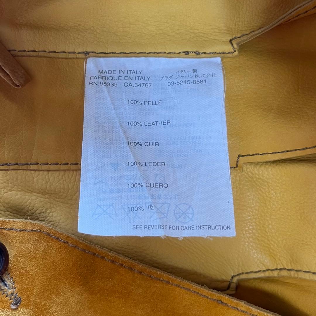 PRADA プラダ スエード レザー プリーツスカート38