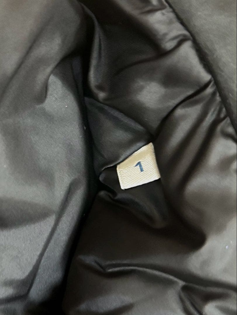 MONCLER × HYKE ダウン　ベスト　サイズ1 ブラック　ゴアテックス