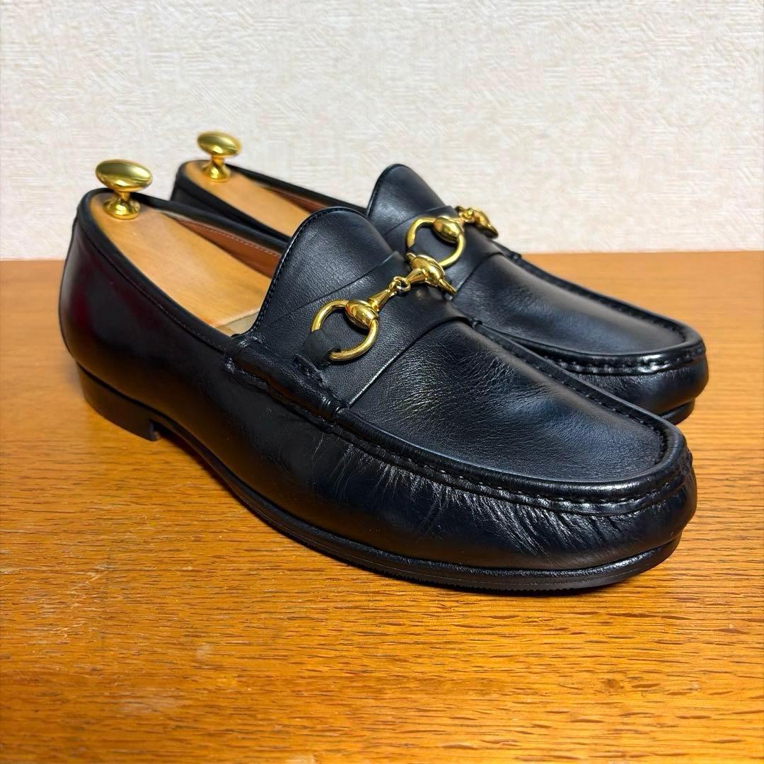 【美品】POLPETTA ポルペッタ ビットローファー 別注品 黒 40.5