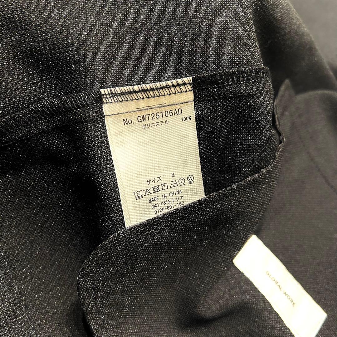 極美品✨】GLOBAL WORK ウツクシルエットダブルジャケット M ネイビー