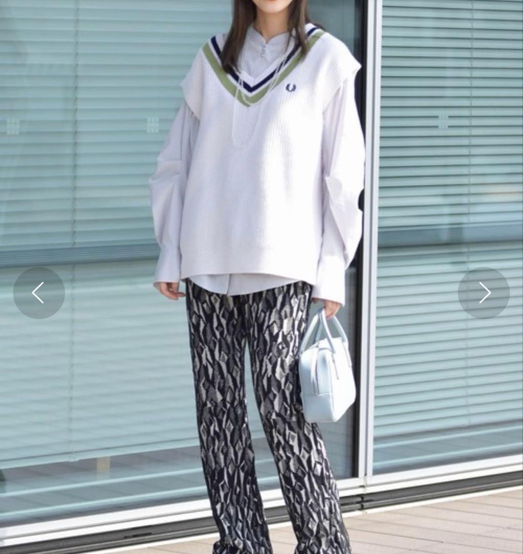 FRED PERRY Rey BEAMS チルデン ニット　ベスト 白 ウール
