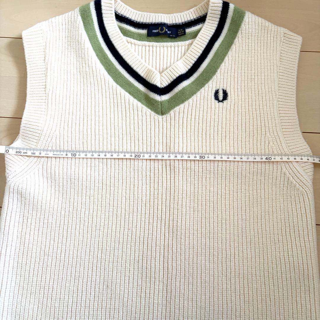 FRED PERRY Rey BEAMS チルデン ニット　ベスト 白 ウール