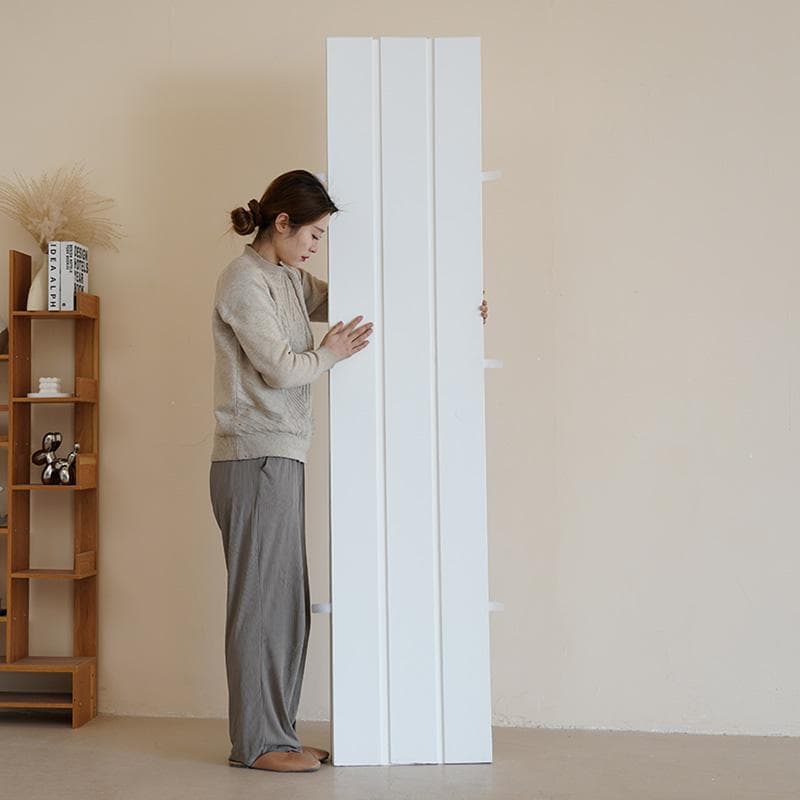 パーテーション間仕切り高さ2ｍ長さ3ｍ-4ｍ組立不要ついたて目隠し区切り屏風