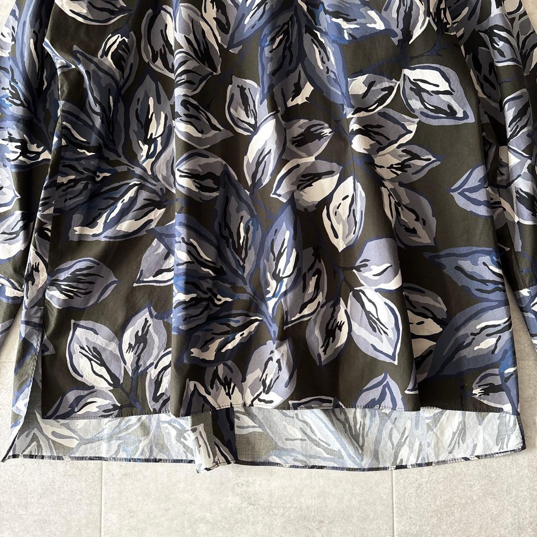 極美品✨️マックスマーラ ボタニカル総柄ブラウス 44 2XL 大きいサイズ