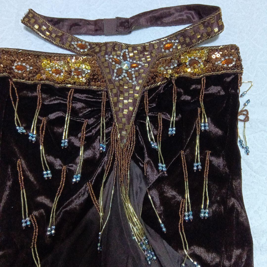 ベリーダンス　衣装　4点セット（ブラ・スカート・アーム・チョーカー）