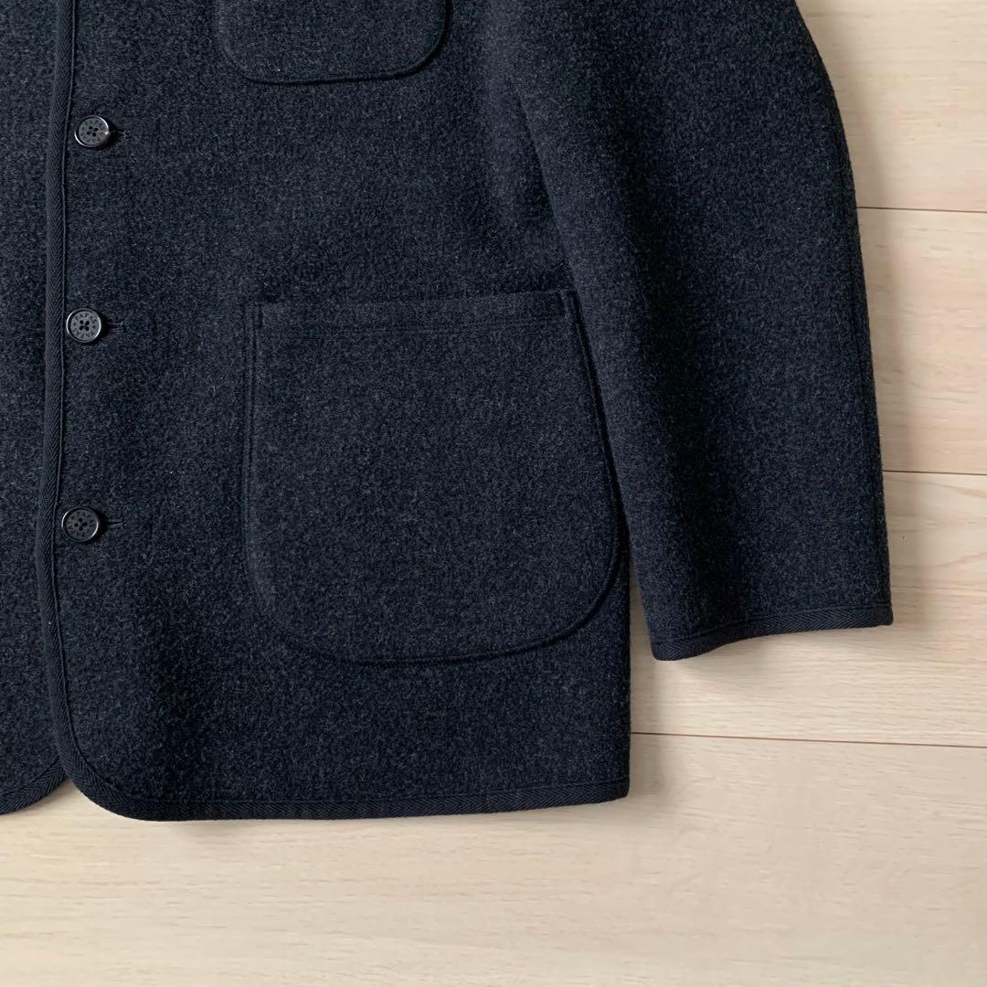極美品　PAPAS+ アンゴラ　カシミヤ　ウールジャケット　ハーフコート　Ｌ