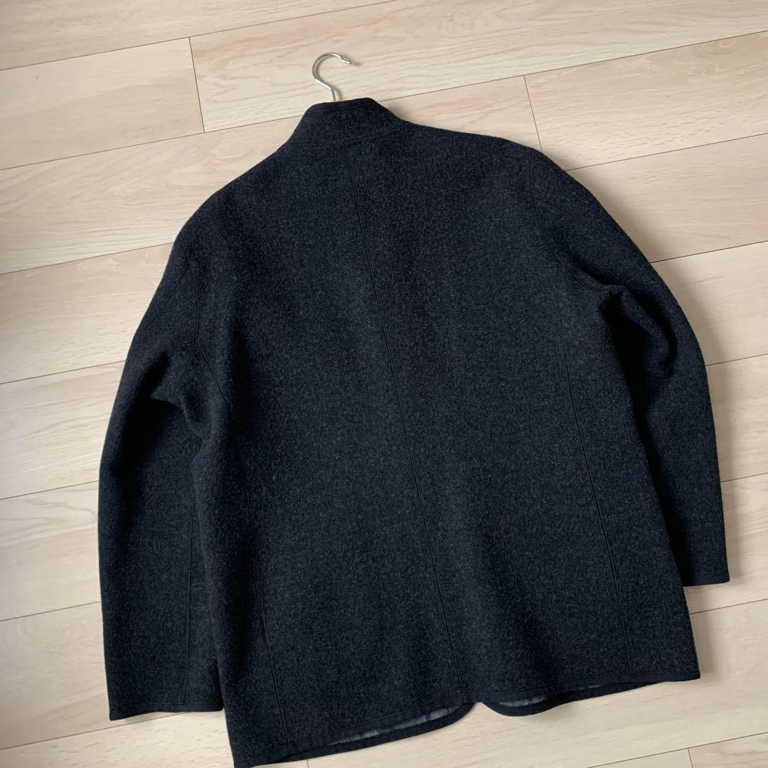 極美品　PAPAS+ アンゴラ　カシミヤ　ウールジャケット　ハーフコート　Ｌ