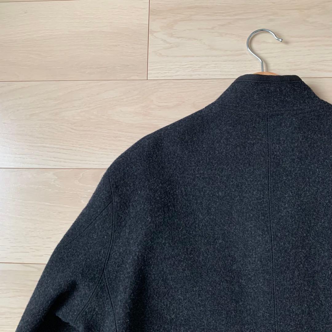 極美品　PAPAS+ アンゴラ　カシミヤ　ウールジャケット　ハーフコート　Ｌ