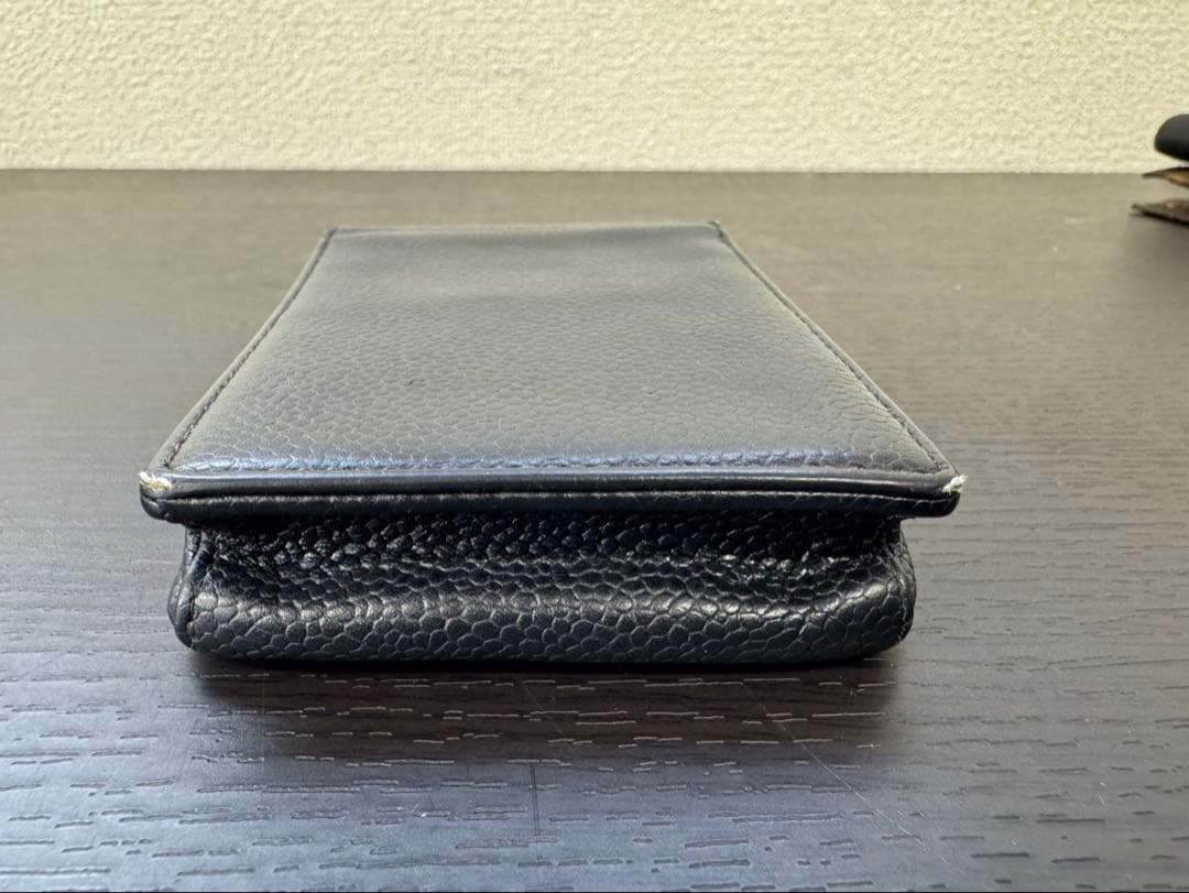 K630 CHANEL シャネル シガーレッドケース 黒 ブラック キャビア