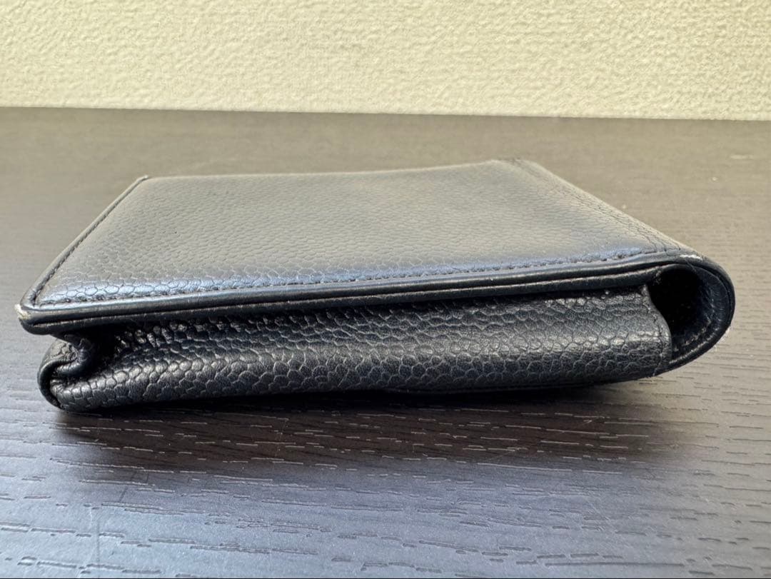 K630 CHANEL シャネル シガーレッドケース 黒 ブラック キャビア