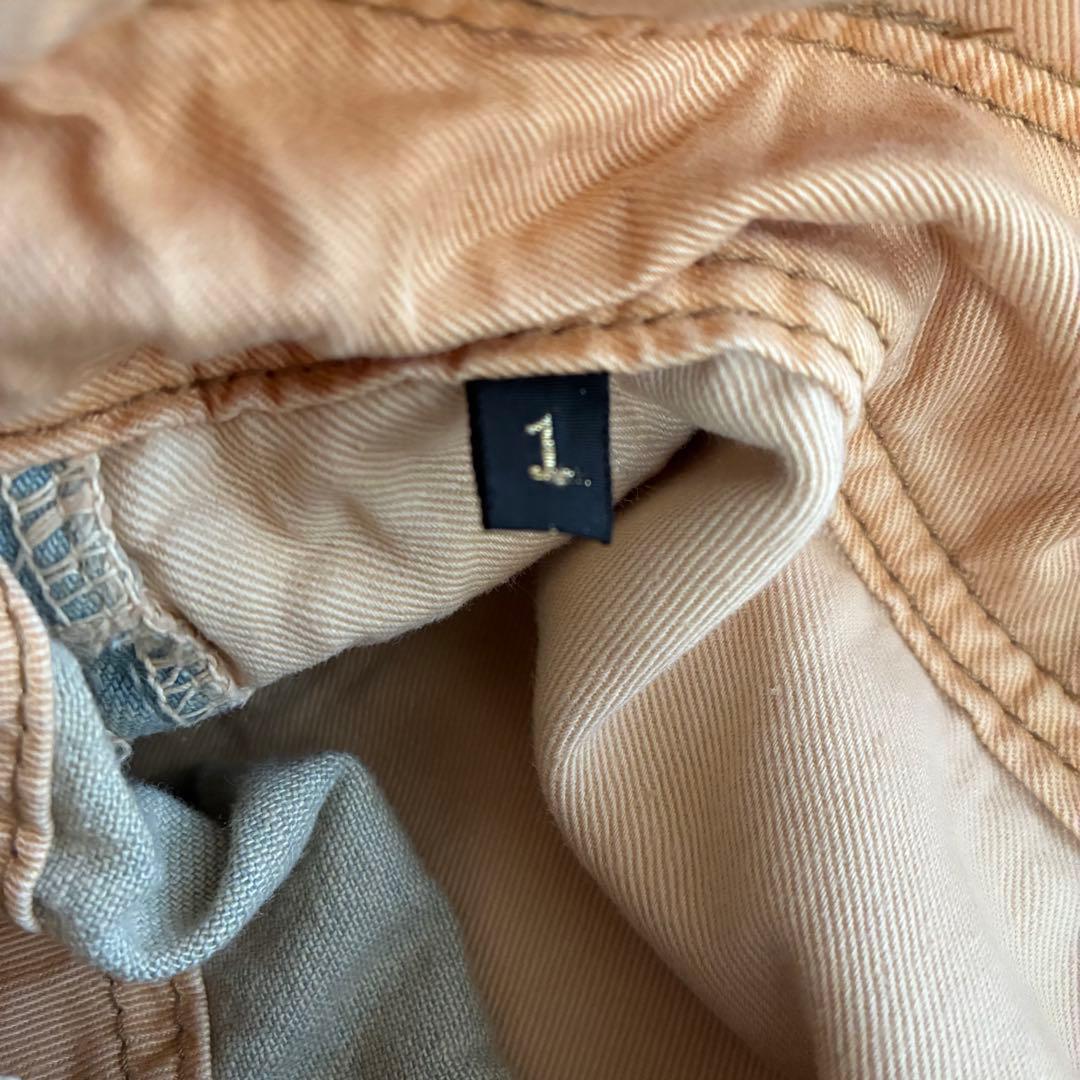 KAPITAL 12ozデニムジャイアントヘミングショートパンツ 淡色リメイク