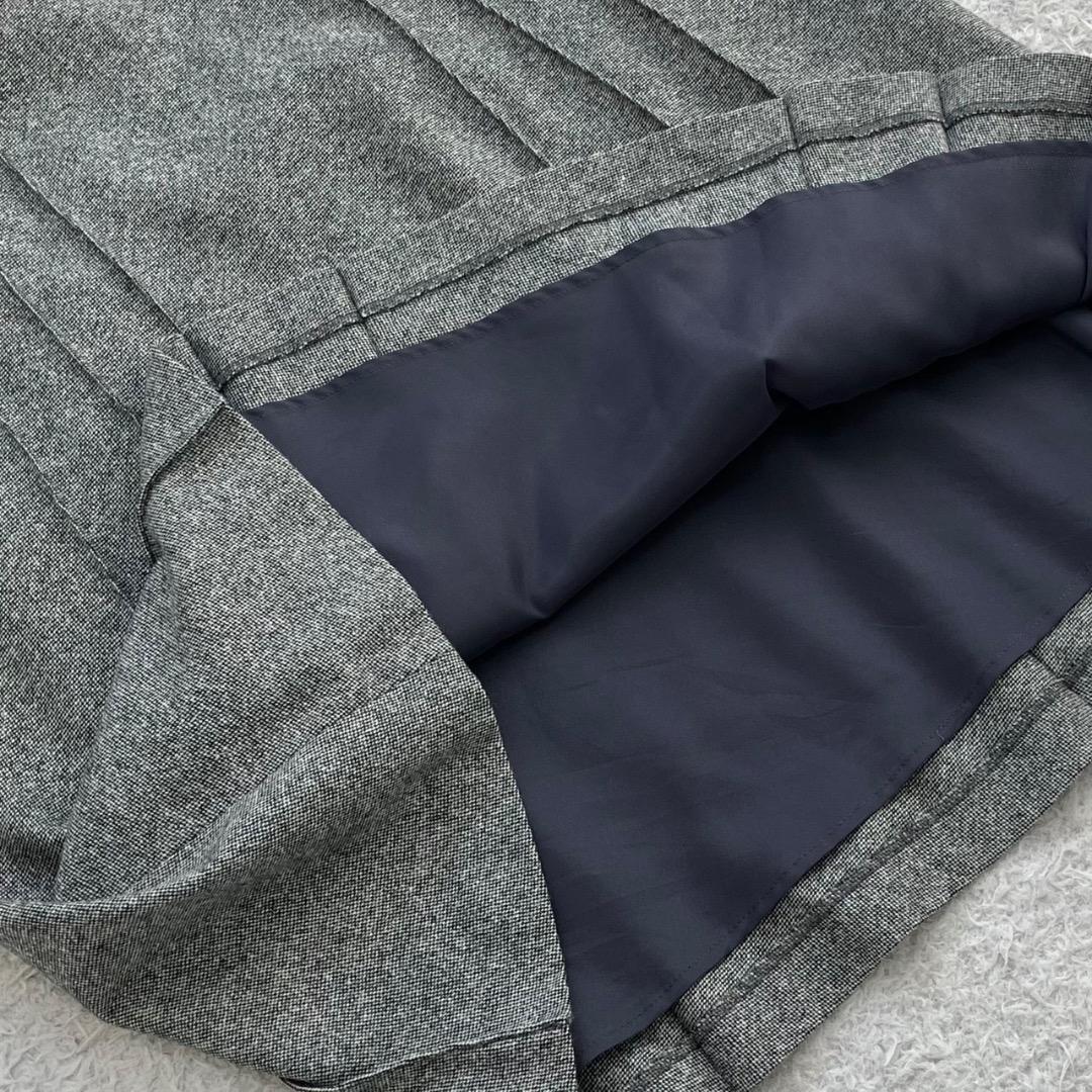 極美品✨23区 セットアップ スカート 大きいサイズ 44 3L シルク グレー