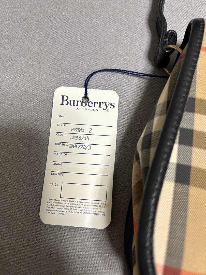未使用タグ付◼️ Burberry バーバリー ショルダーバッグ デッドストック