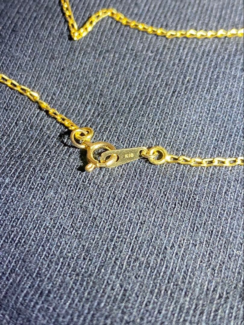 K18 刻印付き　ネックレス