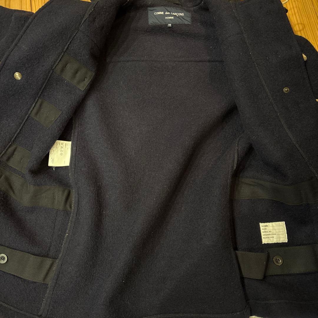 V*星様 おまけ付きコムデギャルソンオム×グローバーオール ダッフルコート　縮絨