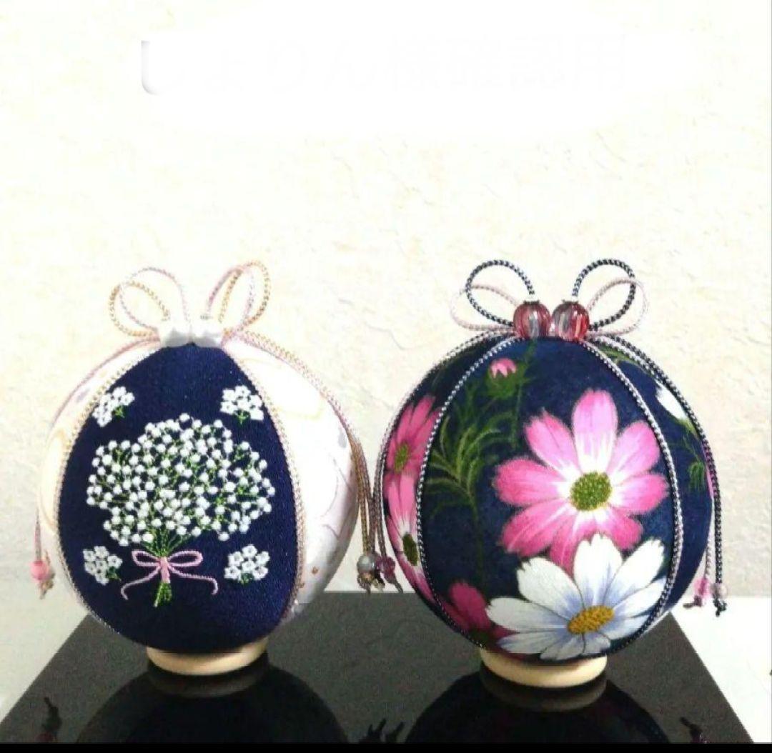 しょりん 手毬 手鞠 てまり 刺繍花火 刺繍かすみ草 他　合計6点