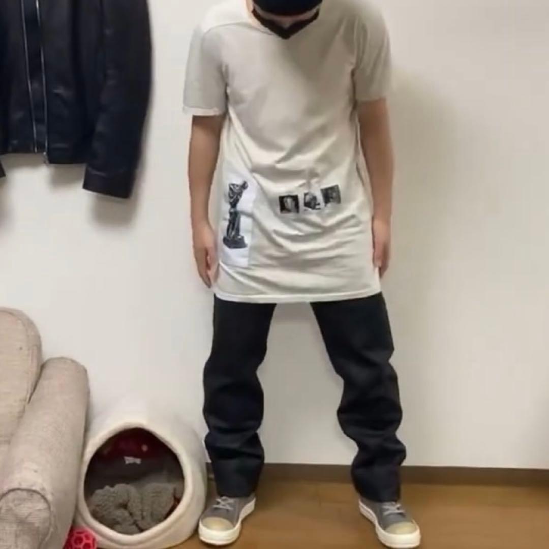 rickowens DRKSHDW パッチT パールカラー Tシャツ Sサイズ